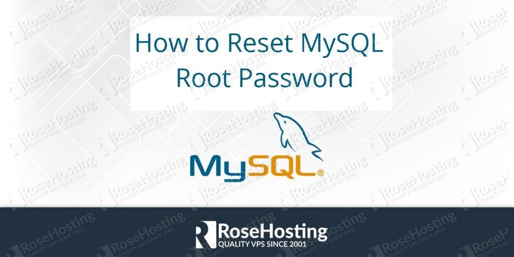 how to reset mysql root password
