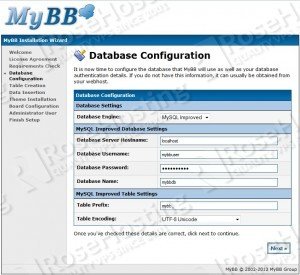 mybb database