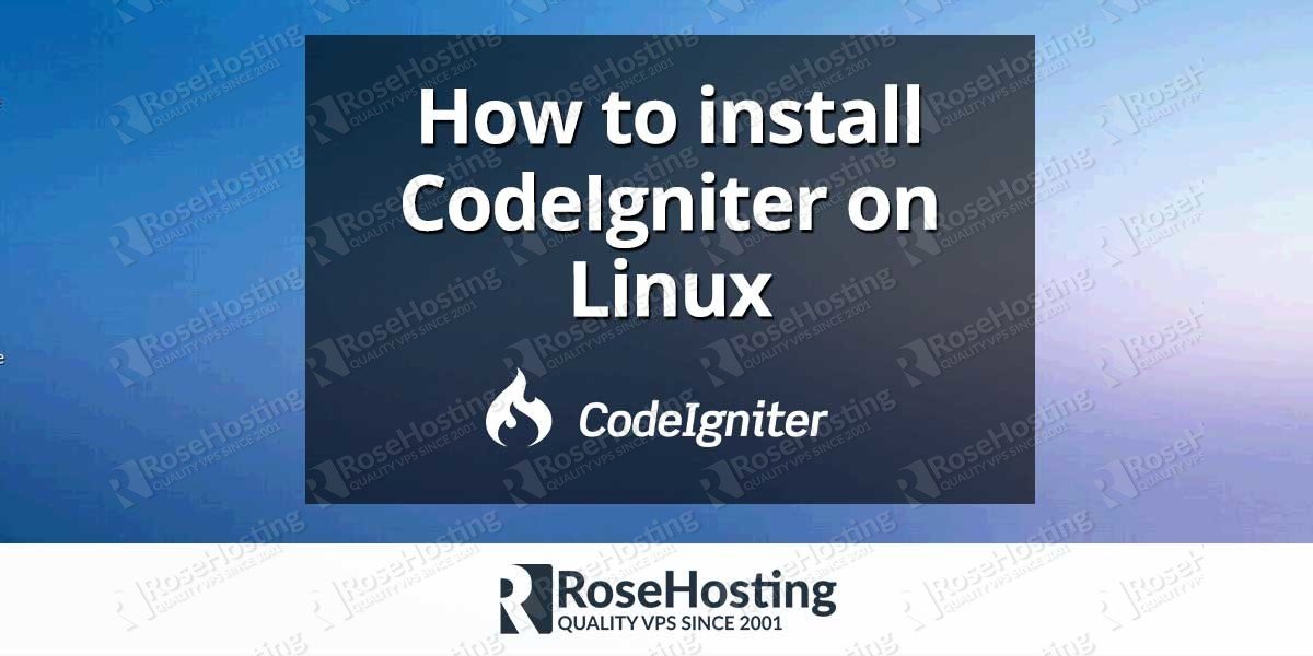 How to install CodeIgniter on Linux