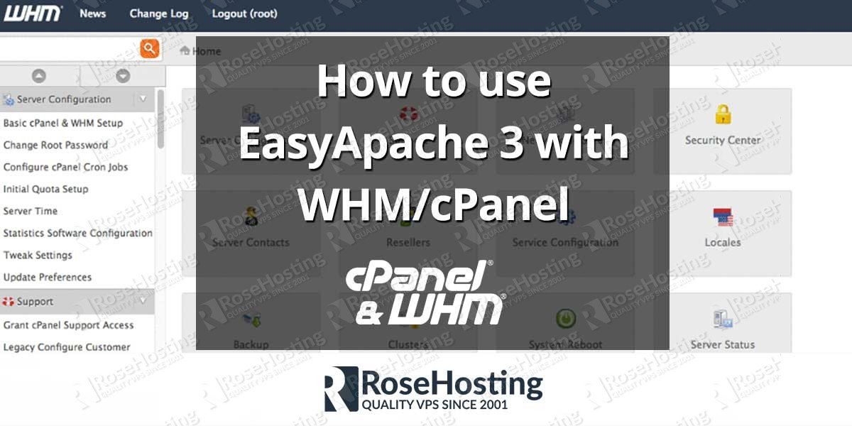 How to use EasyApache 3 with WHM/cPanel