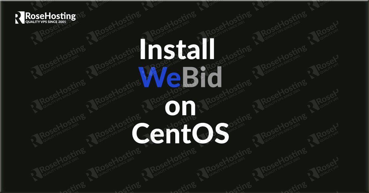 How to install WeBid on CentOS