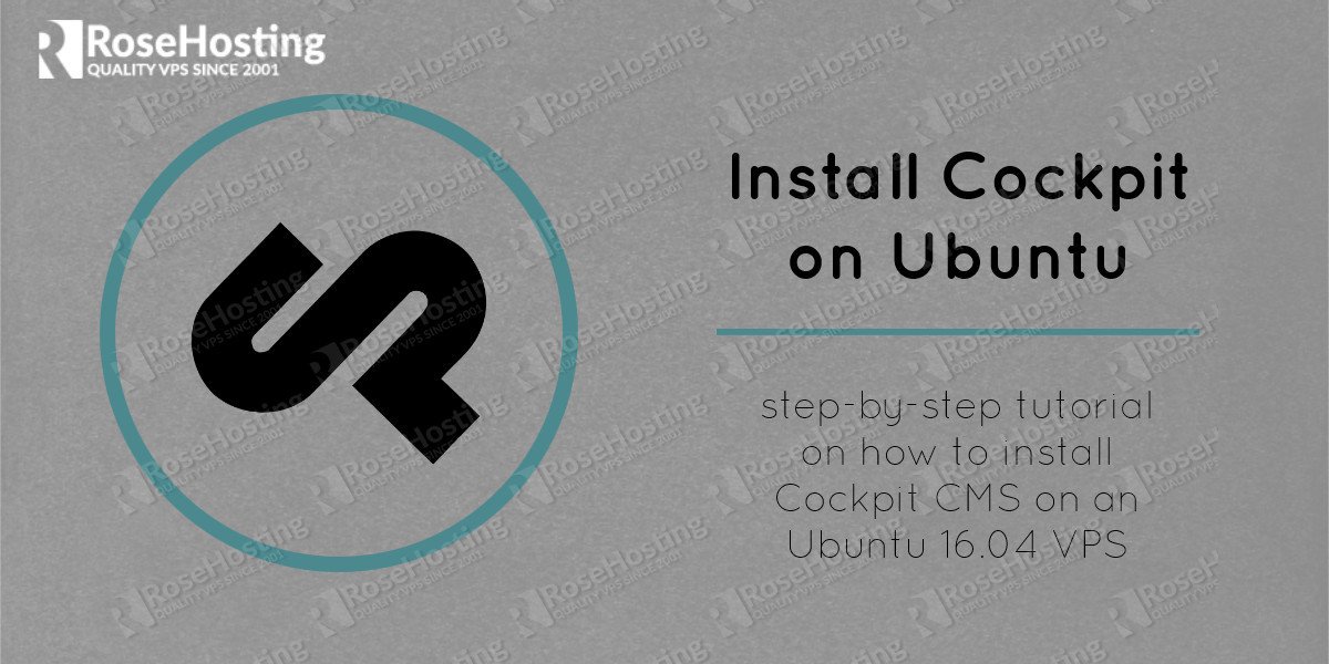 Install Cockpit on Ubuntu 16.04