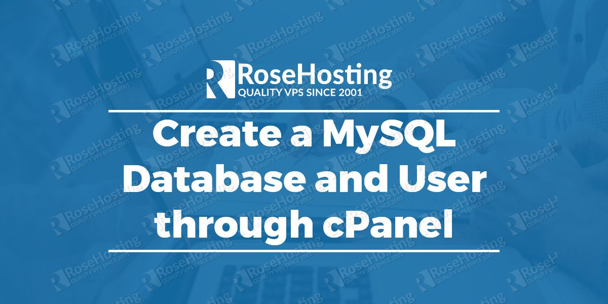 mysql database user cpanel