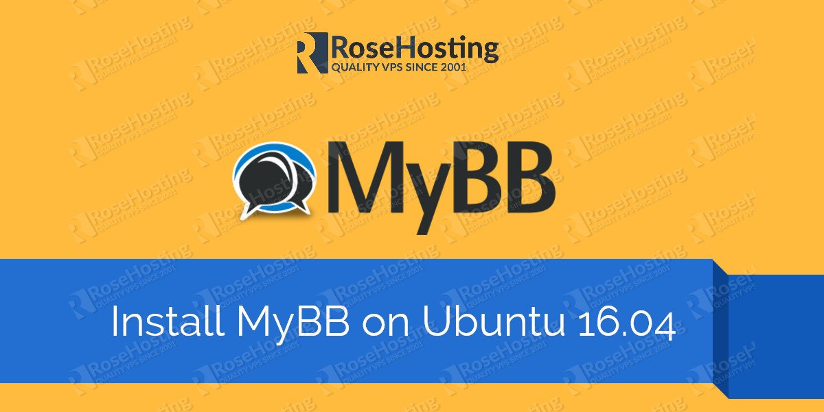 Install MyBB on Ubuntu 16.04