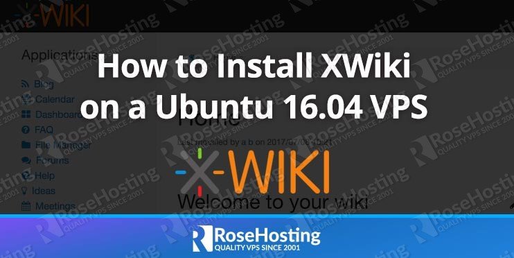 Install XWiki on Ubuntu 16.04