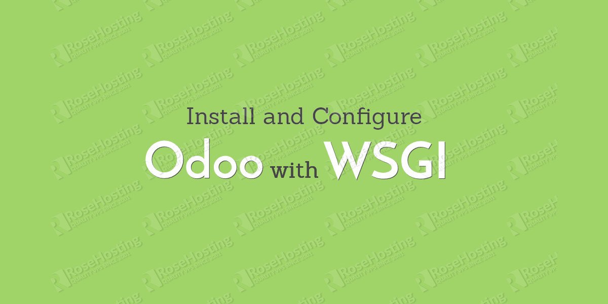 odoo with mod wsgi