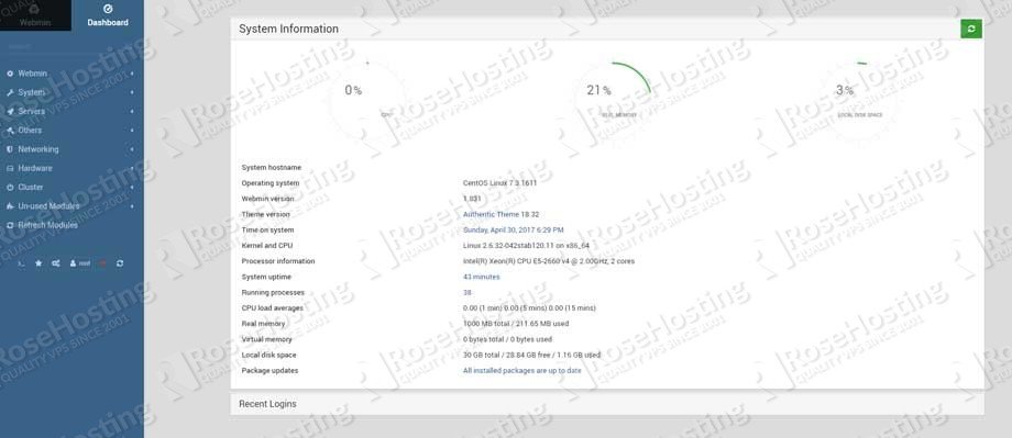 installing webmin on centos 7