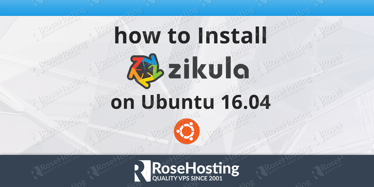 How to Install Zikula on Ubuntu 16.04