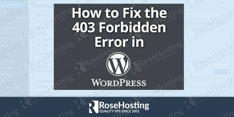 How to Fix the 403 Forbidden Error in WordPress