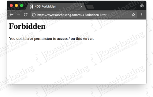 How to Fix the 403 Forbidden Error in WordPress