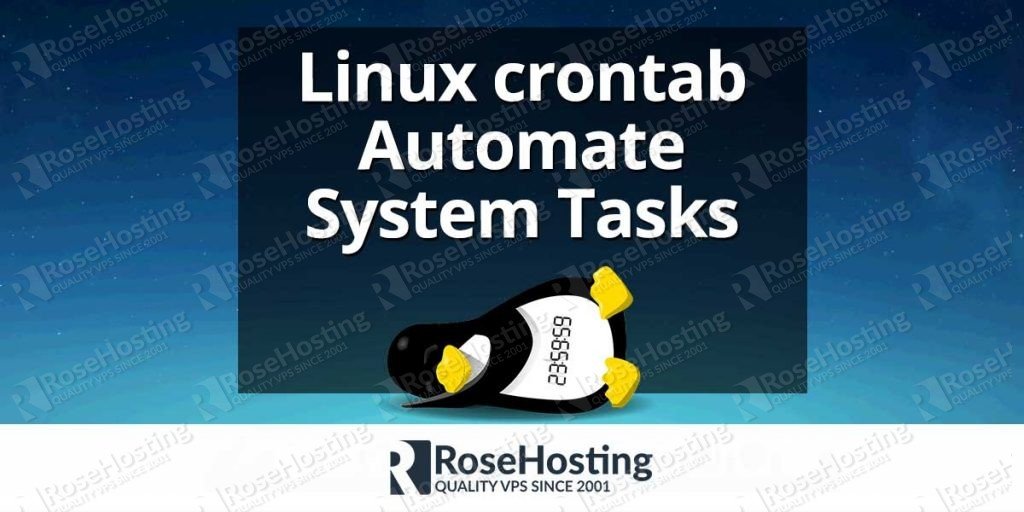 Linux crontab rosehosting