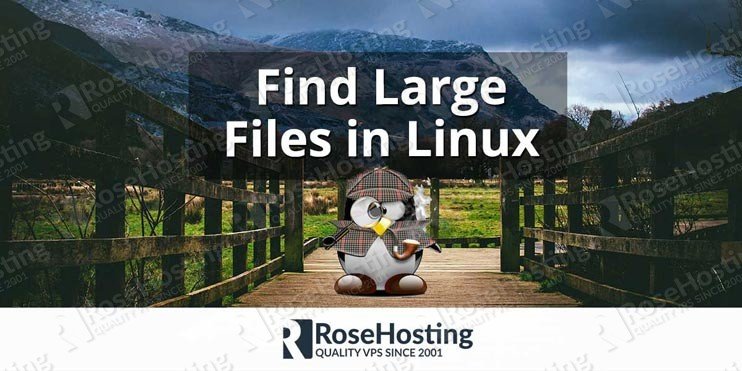 find large files in linux