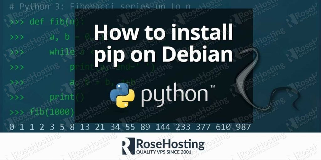 How to install pip on debian 9 rosehosting