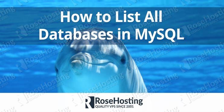 how to list all databases in mysql
