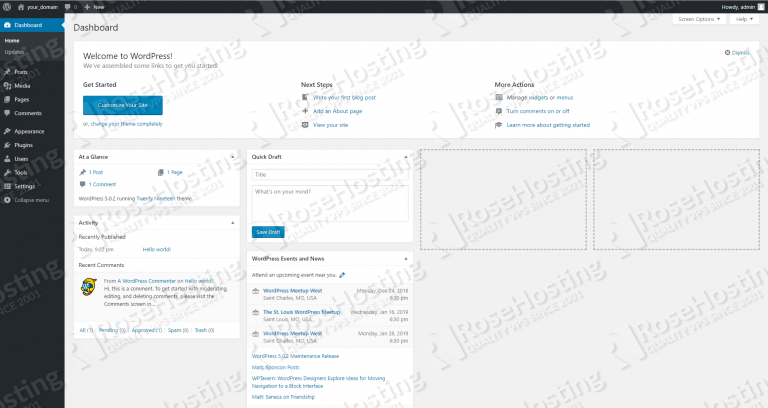 How to Install WordPress with LAMP Stack on Ubuntu 18.04 | RoseHosting