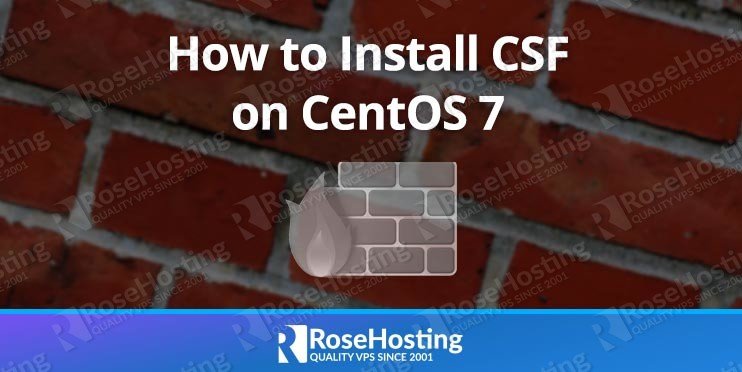 Install CSF on CentOS 7