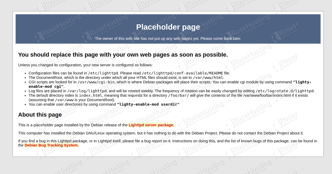 lighttpd version hide