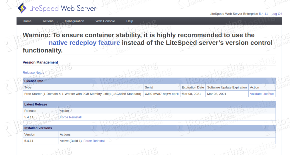 high performance php applications with litespeed web server