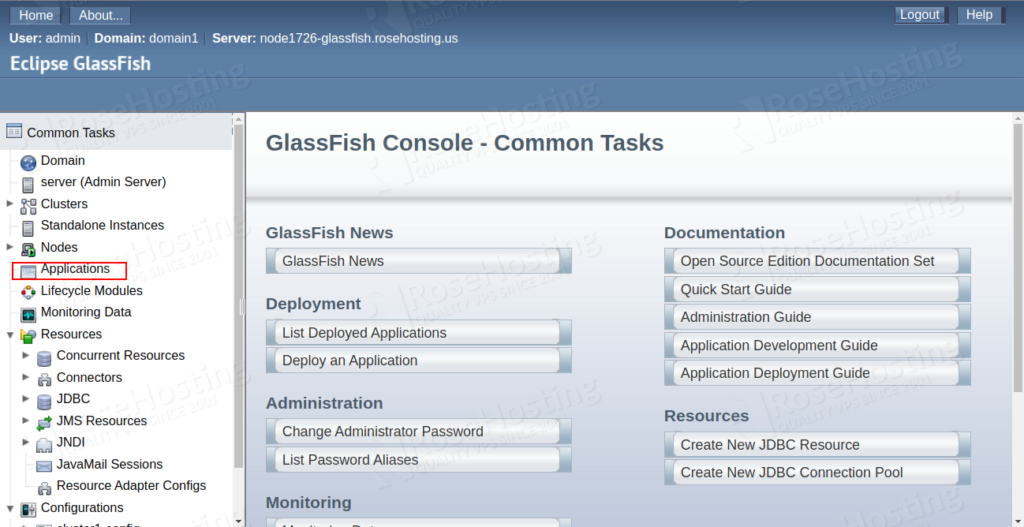 installing glassfish cluster with automatic load balancing