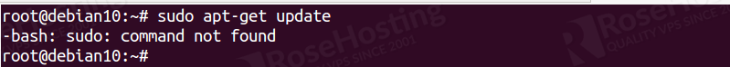 fix sudo command not found in debian 10
