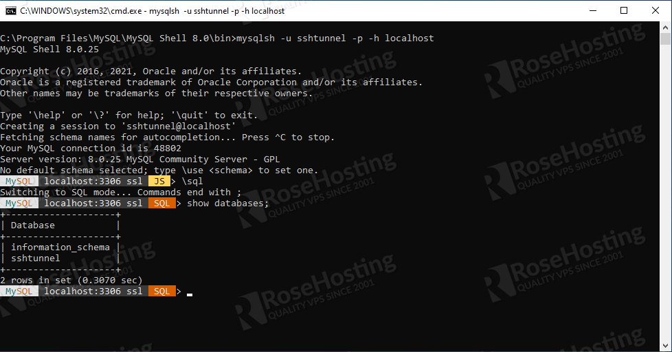 Access Your Database Remotely Through an SSH Tunnel | RoseHosting