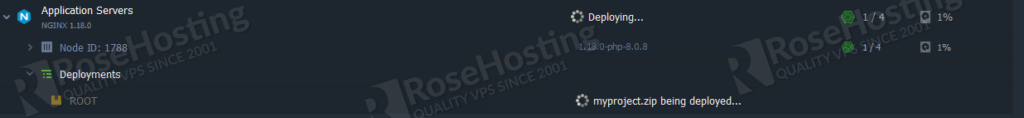 how to install php and nginx on rosehosting paas