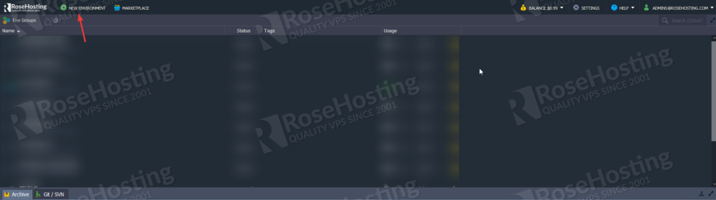 install nginx and php on rosehosting cloud paas