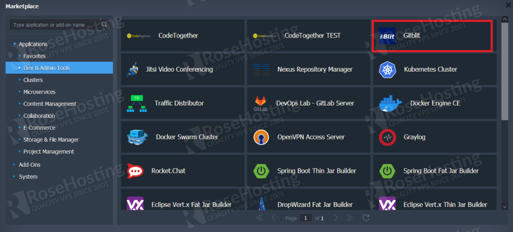 gitblit installation on rosehosting cloud