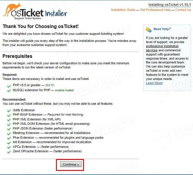 install osticket almalinux