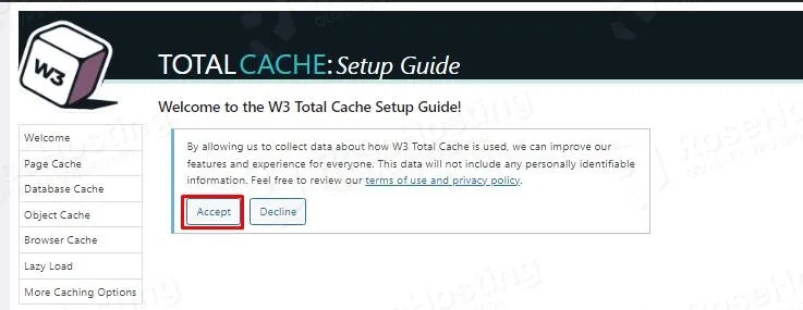 configure w3 total cache