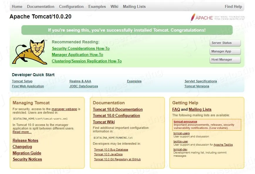 install and secure tomcat 10 on almalinux