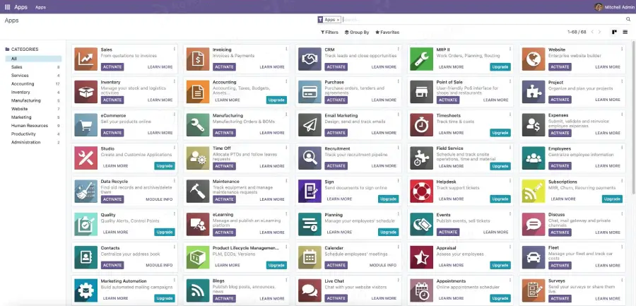 odoo 16 ubuntu backend