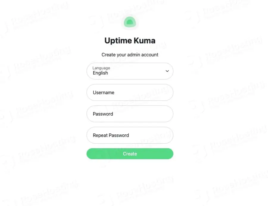 uptime kuma welcome