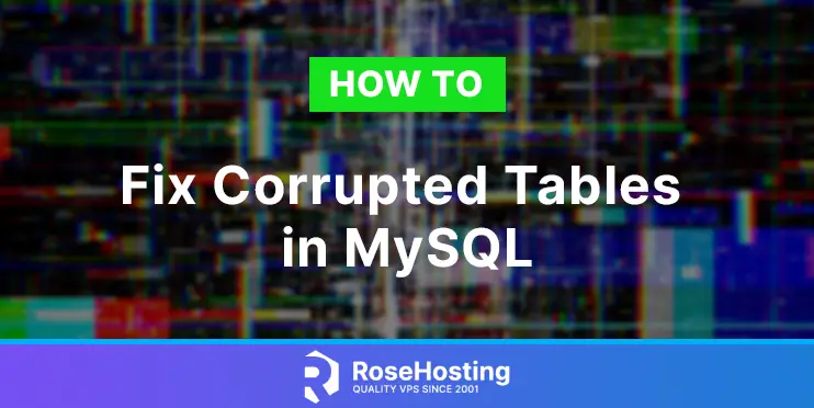 fix corrupted tables in mysql