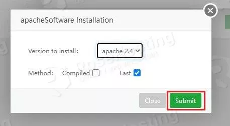 aapanel install apache