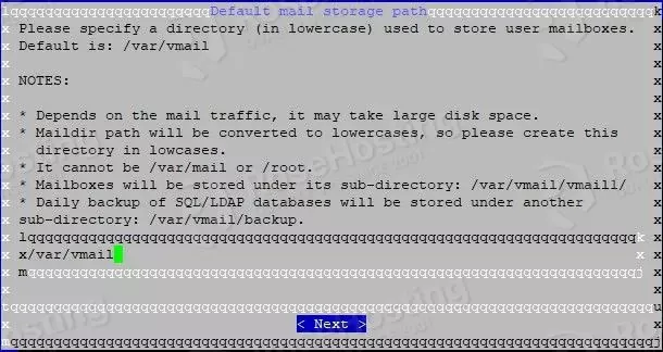 iredmail proceed with the installation process