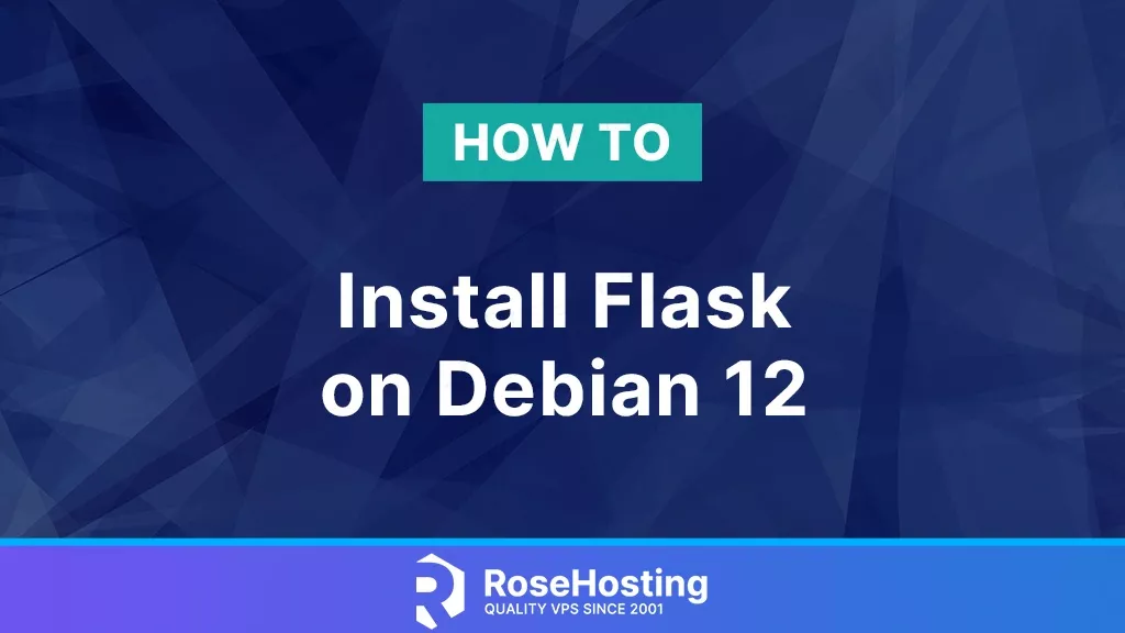 how to install flask on debian 12