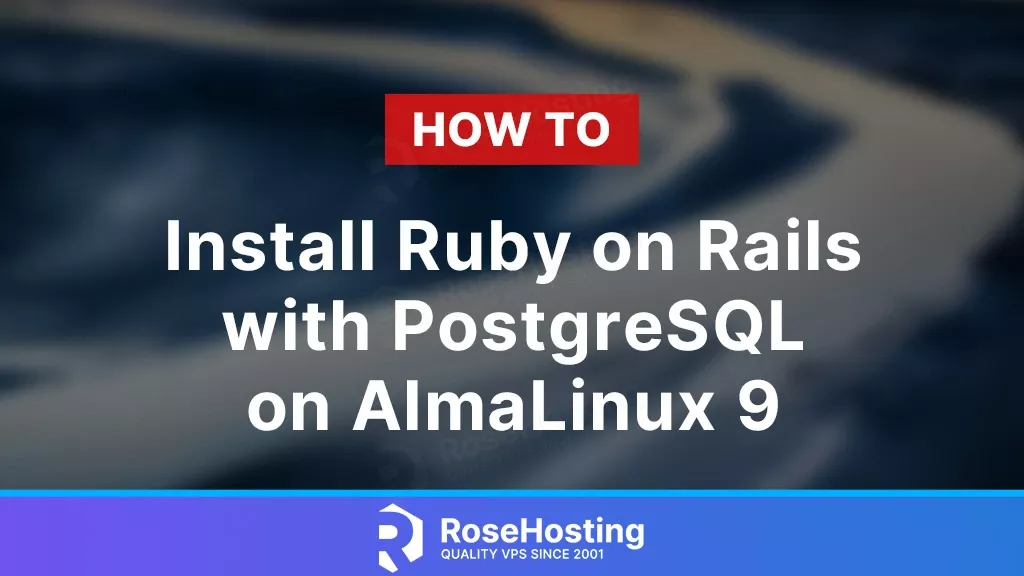 how to install ruby on rails with postgresql on almalinux 9