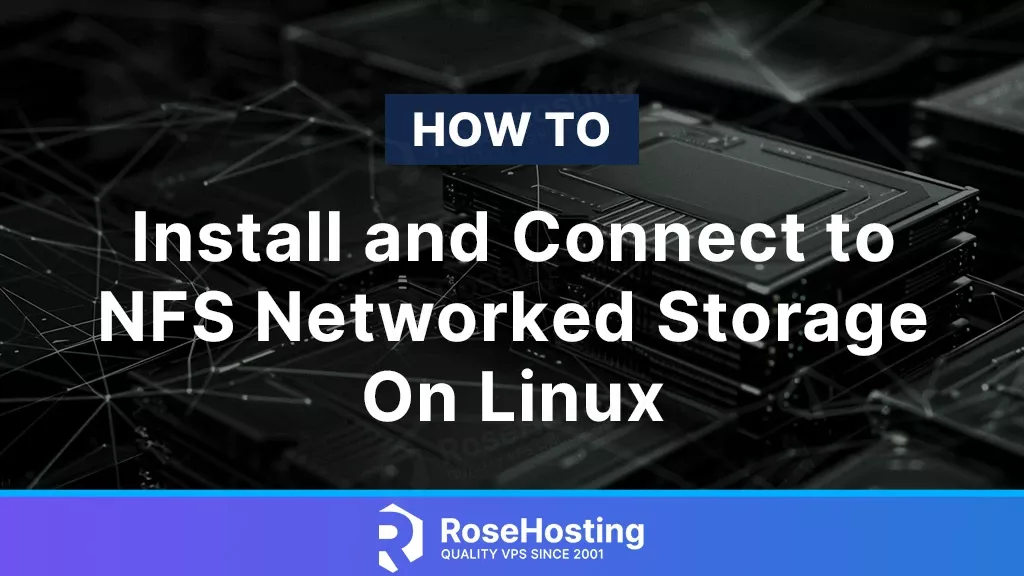 how to install connect to nfs networked storage on linux