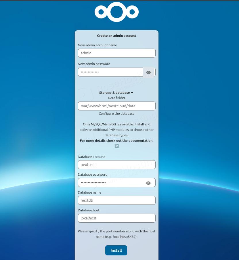 install NextCloud on Debian 13