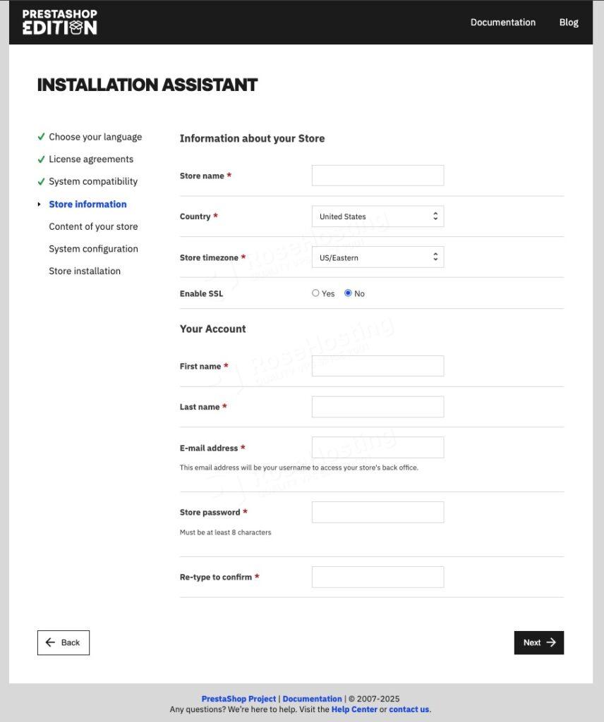 install PrestaShop on Debian 13