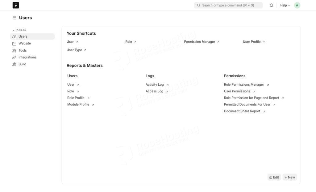 customize ERPNext website on AlmaLinux 10
