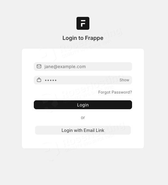 ERPNext login