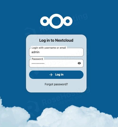 Nextcloud login