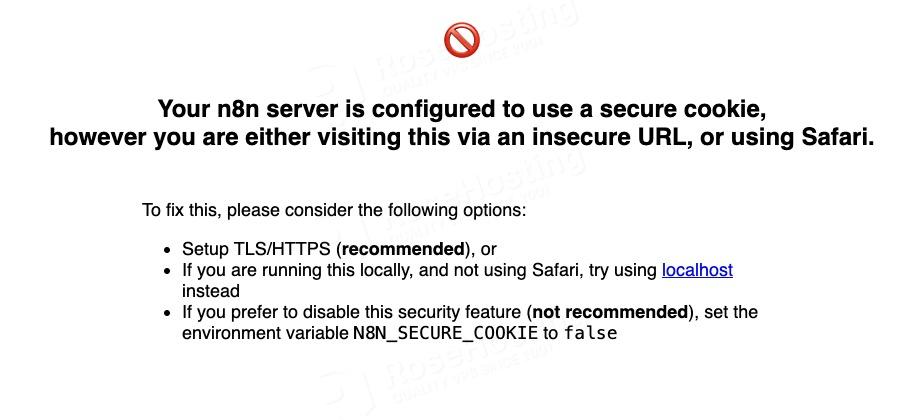 n8n installation error