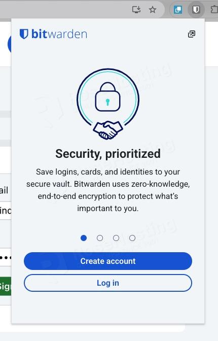 Bitwarden chrome extension