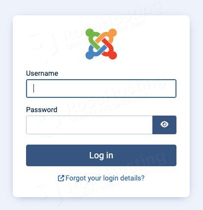 Joomla login