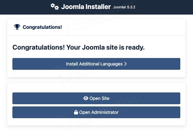 You've installed joomla on almalinux 10