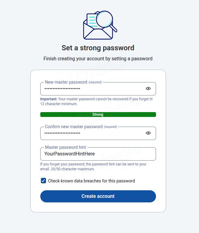 Set a strong Master Password