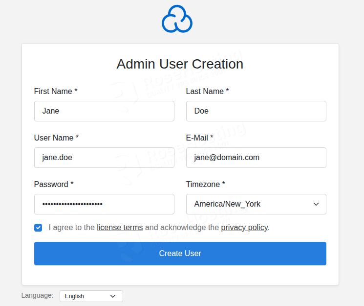 Cloudpanel Admin User Creation